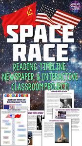 Space Race Timeline And Newspaper Project Lesson In 2020 Space Race Students Of History Google Activities