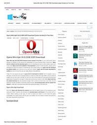 Download opera mini app for android. Opera Mini Apk 16 0 2168 1029 Download Latest Version Is Free Here By Win2key Games Softwares Win2key Issuu