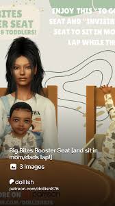 Big Bites Booster Seat [and sit in momdads lap!] | Patreon