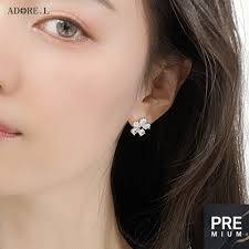 [Silver] Daisy Silver Earrings (2color)