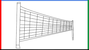 How To Draw A Volleyball Net Step By Step For Beginners - Youtube