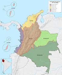 Colombia se caracteriza ante el mundo por su riqueza hídrica, siendo sus principales afluentes de agua los ríos magdalena, amazonas, cauca. Datei Mapa De Colombia Regiones Naturales Svg Wikipedia