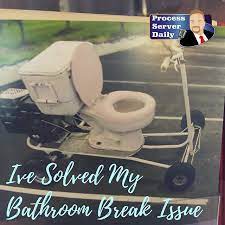 i think i solved our bathroom break issue byotp bring your own toilet paper haha processserver law legalservices podcasts process server solving server
