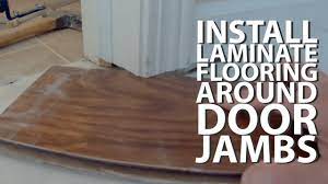 How to undercut a door casing & trim: Installing Engineered Flooring Around Door Jambs Youtube