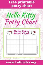 Free Hello Kitty Potty Training Chart Reward Chart Potty