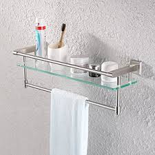 Suivez l'évolution de l'épidémie de coronavirus / covid19 dans le monde. Kes Bathroom Glass Shelf With Towel Bar Sus304 Stainless Steel Rustproof Glass Shower Caddy Brushed Wall Mount A2225dg 2 Amazon Ca Tools Home Improvement