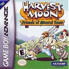 Harvest Moon Friends Of Mineral Town Gameboy Advance Game Harvest Moon Game Nintendo Game Boy Advance Harvest Moon