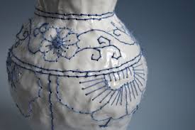 You'll receive email and feed alerts when new items arrive. Readymade Cross Stitch And Floral Motifs Are Embroidered Directly Into Porcelain Vases Colossal