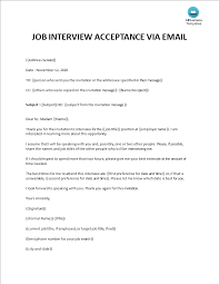 If possible, agree to the employer's suggested day and time. å…è´¹email Confirming Interview æ ·æœ¬æ–‡ä»¶åœ¨allbusinesstemplates Com