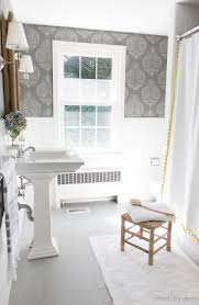 Diy tips for small bathroom floor tile layout. How I Painted Our Bathroom S Ceramic Tile Floors A Simple And Cheap Diy Driven By Decor