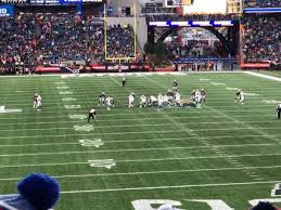 gillette stadium section 122 home of new england patriots