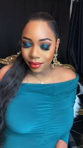 Pretty Preggo !!! Oge’s Bride 👰‍♀️ came for another glam 🦠💙💙💚🦠🦠,  Green glitters from https://ogesempire.com/ . Available