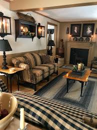 I Like This For A Family Room In The Basement Cozy And Inviting Room Cozy Living Room Design Primitive Living Room Colonial Living Room