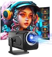 Alwtniet Mini Proyector Portatil, HY300 Proyector 4K Auto Keystone con 5G  WiFi, BT 5.0, Pantalla de 130", Giro 180° HD Compatible con TV Stick,  computadora y teléfono (Sin Sistema Android) : Amazon.es: Electrónica
