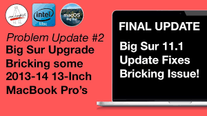 Apple doesn't support big sur on my macbook pro retina 2012. Big Sur 11 1 Update Fixes Bricking Issue For 2013 14 13 Macbook Pros Final Update Youtube