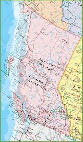 Large Detailed Map Of British Columbia With Cities And Towns Detailed Map Map Canada Map