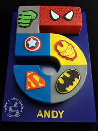 Superheroes Number 5 Cake Marbled Mud Cake With Chocolate Ganache Filling Www Facebook Com Superhero Birthday Cake Avengers Birthday Cakes Boy Birthday Cake