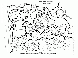 Male and female he created them. creation bible quote adam and eve bible story. Gods Creation Coloring Pages Coloring Home
