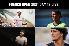 Check spelling or type a new query. French Open 2021 Men S Singles Semi Final Live Updates Alexander Zverev Take On Stefanos Tsitsipas Djokovic Nadal Renew Historic Rivalry