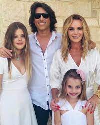 The tv personality, who is appearing on. Amanda Holden Shares Rare Family Snap With Husband Chris Hughes And Daughters Lexi 13 And Hollie 7 From Holiday In Greece