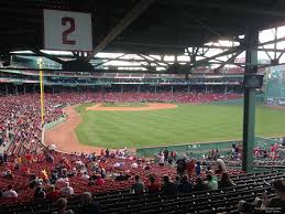 Unfolded Fenway Park Seating Chart Bleachers Rows Fenway