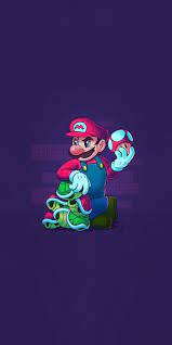 1080x2160 Super Mario Video Game Character Minimal Art Wallpaper Super Mario Art Mario Gaming Wallpapers