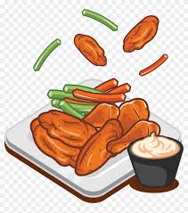 Chicken wings with sauce flat line icon. Buffalo Wing Sausage Fried Chicken Fast Food Buffalo Wings Vector Free Transparent Png Clipart Images Download