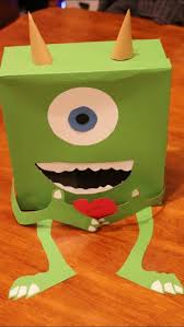 On february 14th, mike wazowski will be a monster with a special mission in mind: Mike Wazowski From Monsters Inc Valentine Box I Love Disney Boys Valentines Boxes Kids Valentine Boxes Diy Valentine S Box
