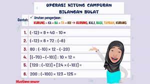 Bilangan bulat terdiri atas bilangan bulat positif, bilangan bulat negatif, dan nol. Menyelesaikan Soal Operasi Hitung Campuran Bilangan Bulat Kelas 6 Sd Soal Latihan Youtube