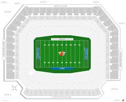 Detroit Lions Seating Guide Ford Field Rateyourseats Com