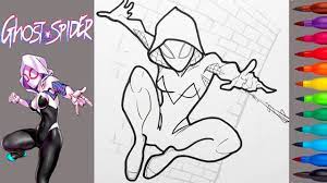 At first glance, this is an ordinary person, but no one knows what terrible secret he is hiding and what monstrous power he possesses. Spider Woman Gwen Stacy Coloring Colored Ghost Spider Jnathyn Dioma Youtube