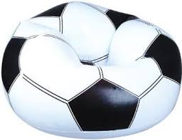 amazon com leisair beanless bag soccer ball chair home kitchen ball chair soccer ball soccer