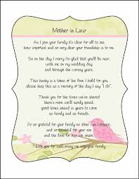 Mother In Law Poem Card From Bride Great With Embroidered Handkerchief Personalized Wedding Gifts For Wedding Party Personalized Handkerchief Wedding
