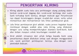 Perbedaan tranfer dan inakaso : Akuntansi Perbankan Akuntansi Kliring Pengertian Kliring Peserta