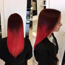 Ombre is all the rage right now, from subtle ombre shades to vibrant blues and purples and even rainbow ombre. Red Ombre Hair Color 36 New Stunning Ideas