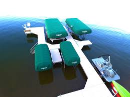 A quality canopy cover will be made out of material that's suited for marine environments: Boat Lift Canopy Systems Shoremaster