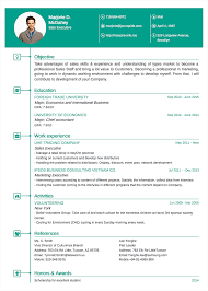Professional Resume/CV templates with examples - TopCV.me