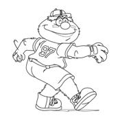 Pawsox Coloring Pages Pawtucket Red Sox Kids Corner Coloring Pages Monster Coloring Pages Baseball Coloring Pages