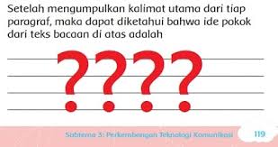 Banyak anak yang dapat membaca lancar suatu bacaan tetapi tidak memahami isi bahan bacaan tersebut. Ide Pokok Dari Teks Bacaan Sejarah Komunikasi Adalah Tema 7 Kelas 3