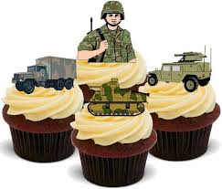 Polyglycerol, esters of fatty acids, flavouring colour, annatto. Armee Soldat Mix 12 Essbare Hochwertige Stehende Waffeln Karte Kuchen Toppers Dekorationen Army Soldier Mix 12 Edible Stand Up Premium Wafer Card Cake Toppers Decorations Amazon De Lebensmittel Getranke