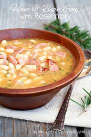 Let them get a little brown and let cool completely on the. Ham And Bean Soup With Rosemary Let S Dish Recipes