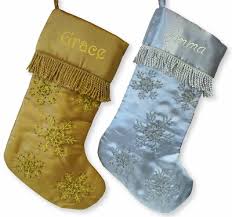 We have some stunning stockings and gift sacks in our online range! Gold Or Silver Snowflake Beaded Christmas Stocking