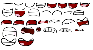 Please save the assets as.png files! So I Put The Inanimate Insanity Mouths In A Sheet Yes I Know Its Not Bfdi But Still Battlefordreamisland