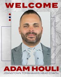 𝐖𝐄𝐋𝐂𝐎𝐌𝐄 𝐓𝐎 𝐉𝐎𝐇𝐍𝐒𝐓𝐎𝐖𝐍🏙️ Tomahawks Hockey Partners LLC. is  pleased to announce the hiring of Adam Houli as the Head Coach of the  Johnstown Tomahawks!🖊️ 🗞️See official press release:  https://www.johnstowntomahawks.com/houli-named ...