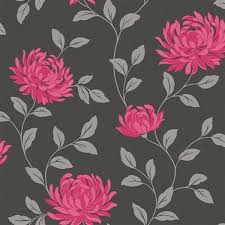 Arthouse Opera L Amour Motif Textured Wallpaper Black Pink 413203 At Wilko Com In 2020 Floral Wallpaper Victorian Wallpaper Colorful Wallpaper