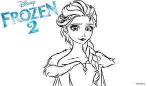 Dibujo De Elsa Para Colorear