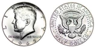1965 Kennedy Silver Half Dollar 40 Silver Coin Value Prices