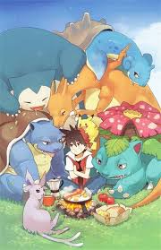 The Best Thing About Being A Pokemon Trainer Is Having A Picnic With All Your Pokemon Pokemon Teams Pokemon Special Pokemon Pictures
