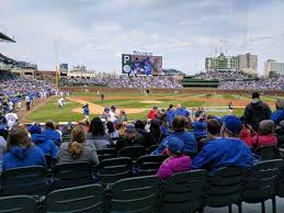 Wrigley Field Section 120 Row 1 Seat 10 Chicago Cubs Vs