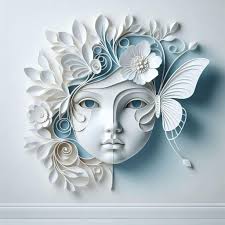 I decided to see what fractal type paper sculpture I could get with  flowers. Prompt: create beautiful 3D cherry blossoms in Batik fractal paper  art, with colourful intricate flowers and butterflies hovering